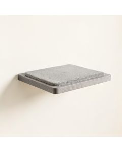 Hill Edge Wall-Mounted Cat Perch - Gray (synthetic illustration; no displayed measurements)