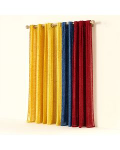 Jodie-Ann Circle Beaded Bamboo Sheer Single Curtain Panel (synthetic illustration; no displayed measurements)