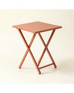 Ash Bluff Compact Balcony Table - Terracotta (synthetic illustration; no displayed measurements)