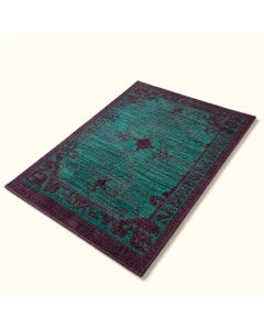 Hand-Knotted Wool/Silk Area Rug (synthetic illustration; no displayed measurements)