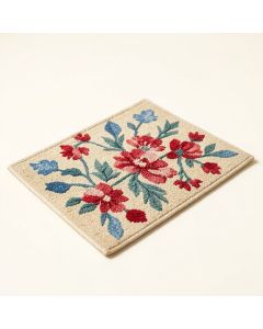 Pinkley Watercolor Floral Handwoven 30 In . X 18 In . Outdoor Door Mat (synthetic illustration; no displayed measurements)