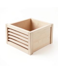 Clay Bend Empty Furniture-Style Litter Enclosure - Beige (synthetic illustration; no displayed measurements)