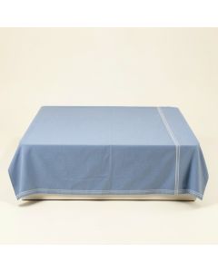 Heath Crest Flat Bed Sheet - Blue (synthetic illustration; no displayed measurements)