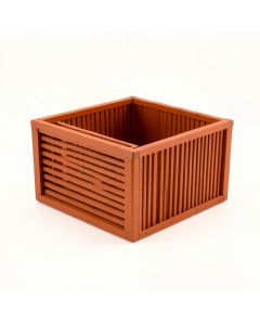 Linden Branch Empty Furniture-Style Litter Enclosure - Terracotta (synthetic illustration; no displayed measurements)