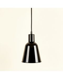 Dune Dell Pendant Light Suspended From One Plain Cable - Black (synthetic illustration; no displayed measurements)
