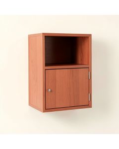 Wren Bend Wall-Mounted Entry Cabinet - Terracotta (synthetic illustration; no displayed measurements)