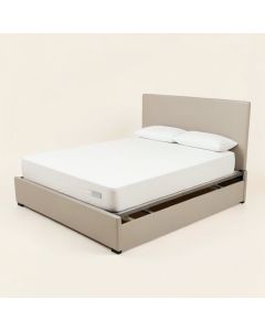 Full Size Platform Bed With Adjustable Trundle (synthetic illustration; no displayed measurements)