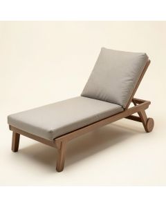 Belfrey Outdoor Reclining Chaise Lounge With Cushion (synthetic illustration; no displayed measurements)