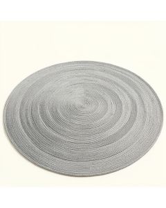 Birch Crest Round Area Rug - Gray (synthetic illustration; no displayed measurements)