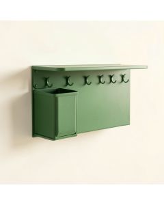 Glen Dale Wall-Mounted Entryway Organizer Shelf - Green (synthetic illustration; no displayed measurements)