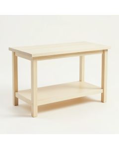 River Brook Empty Workshop Workbench - Ivory (synthetic illustration; no displayed measurements)