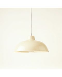 Hill Bridge Pendant Light Suspended From One Plain Cable - Cream (synthetic illustration; no displayed measurements)