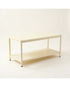Slate Bridge Narrow Outdoor Storage Bench - Ivory (synthetic illustration; no displayed measurements)