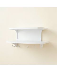 Linden Arc Wall-Mounted Entryway Organizer Shelf (synthetic illustration; no displayed measurements)