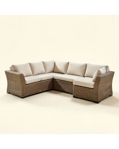 David-Kevan Outdoor Patio 8 Piece Rattan Sectional Seating Group With Cushions (synthetic illustration; no displayed measurements)
