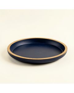 Cliff Crest Serving Tray - Navy (synthetic illustration; no displayed measurements)