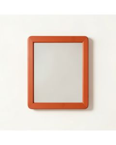 Laurel Crest Framed Wall Mirror - Terracotta (synthetic illustration; no displayed measurements)