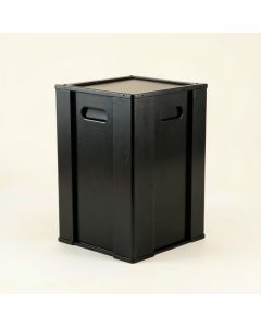Juniper Branch Closed Outdoor Storage Box - Black (synthetic illustration; no displayed measurements)