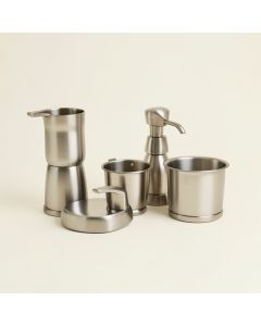 Clare Stainless Steel 8 Piece Bathroom Accessory Set (synthetic illustration; no displayed measurements)