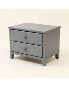 Kit 2 - Drawer Nightstand In Gray (synthetic illustration; no displayed measurements)