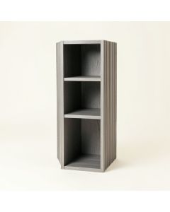Cedar Edge Narrow Cubby Tower - Gray (synthetic illustration; no displayed measurements)