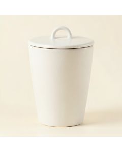 Laurel Crossing Storage Canister With Lid - White (synthetic illustration; no displayed measurements)