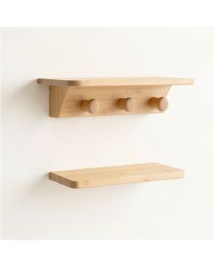 Juniper Brook Wall-Mounted Entryway Organizer Shelf - Beige (synthetic illustration; no displayed measurements)