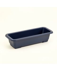 Glen Bluff Empty Railing Planter With Integral Brackets - Navy (synthetic illustration; no displayed measurements)