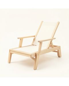 Juniper Crossing Outdoor Lounge Chair - Ivory (synthetic illustration; no displayed measurements)