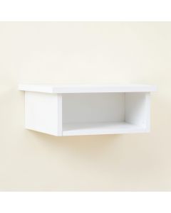 Clay Brook Wall-Mounted Shelf - White (synthetic illustration; no displayed measurements)