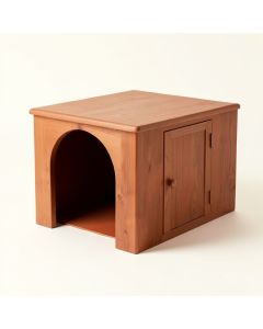Rowan Bridge Empty Furniture-Style Litter Enclosure - Terracotta (synthetic illustration; no displayed measurements)