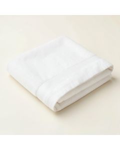 Shore Arc Bath Towel - White (synthetic illustration; no displayed measurements)