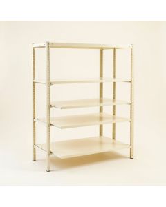 Pine Bend Empty Seed-Starting Shelving Unit Without Lights - Ivory (synthetic illustration; no displayed measurements)