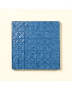 Fern Bridge Uninstalled Square Decorative Tile - Blue (synthetic illustration; no displayed measurements)