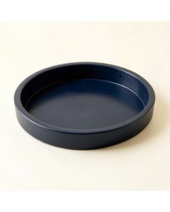 Clay Crest Serving Tray - Navy (synthetic illustration; no displayed measurements)