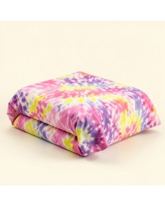 Ethnic Vivid Colored Tie Dye Effect Flower Kids Duvet Cover Set (synthetic illustration; no displayed measurements)