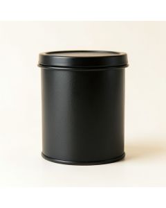 Linden Arc Storage Canister With Lid - Black (synthetic illustration; no displayed measurements)