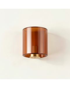 Wren Crossing Wall Sconce Mounted On A Plain Wall - Terracotta (synthetic illustration; no displayed measurements)