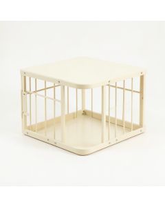 Linden Dale Empty Furniture-Style Pet Crate - Cream (synthetic illustration; no displayed measurements)