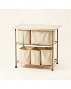 Juniper Crest Laundry Sorting Station With Plain Removable Bags - Beige (synthetic illustration; no displayed measurements)