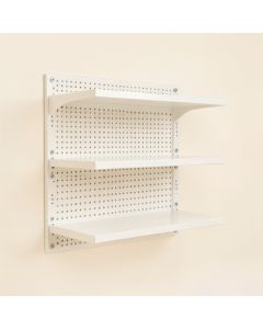 Rowan Dale Empty Wall-Mounted Tool Organizer Panel - White (synthetic illustration; no displayed measurements)