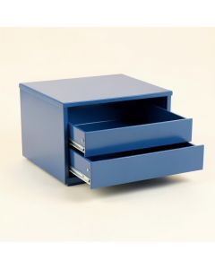 Spruce Brook Small-Parts Storage Drawer Cabinet - Blue (synthetic illustration; no displayed measurements)