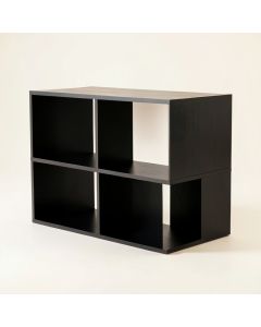 Reed Crest Desktop Shelving Unit - Black (synthetic illustration; no displayed measurements)