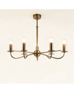 Dycus 6 - Light Sputnik Modern Linear Chandelier (synthetic illustration; no displayed measurements)
