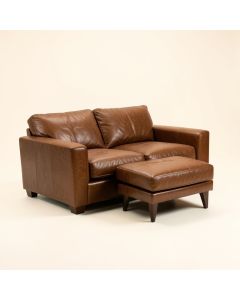 Eward 111 '' Wide Leather Match Reversible Sofa & Chaise (synthetic illustration; no displayed measurements)