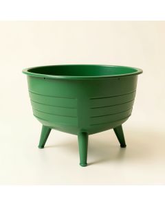 Hill Bend Empty Raised Planter - Green (synthetic illustration; no displayed measurements)