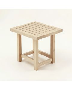 Cedar Branch Compact Balcony Table - Beige (synthetic illustration; no displayed measurements)