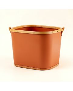 Olive Brook Laundry Hamper - Terracotta (synthetic illustration; no displayed measurements)
