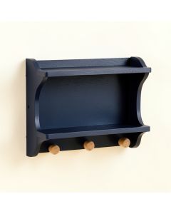 Dawn Edge Wall-Mounted Entryway Organizer Shelf - Navy (synthetic illustration; no displayed measurements)