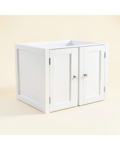 Rowan Arc Empty Furniture-Style Litter Enclosure (synthetic illustration; no displayed measurements)